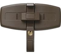 ABUS Verrou Supplémentaire pour Fenêtres DFS95 AL0125 - Sécurité pour Fenêtres à Double Battant, à Clé Égale - Niveau de Sécurité 10 - 31718 - Marron