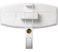 ABUS Verrou Supplémentaire pour Fenêtres DFS95 AL0145 - Sécurité pour Fenêtres à Double Battant, à Clé Égale - Niveau de Sécurité 10 - 31721 - Blanc