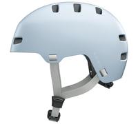 Casque de vélo ABUS XOXO - Casque de ville au look patineur - Casque pour skateboard, FahRrad, Scooter - avec mentonnière optimisée - pour adolescents et adultes - taille M, bleu