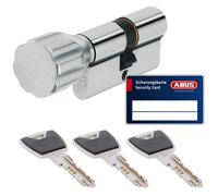 Abus KXP20SN Z45/K30 vs Cylindre de porte à bouton, Argent, Set de 5 Pièces