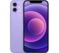 ABUSVEX Verre arrière de rechange OEM compatible avec iPhone 12 6,1" tous les transporteurs avec adhésif préinstallé et kits d'outils de réparation pour iPhone 12 (violet)