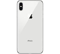 ABUSVEX Vitre arrière de rechange d'origine compatible avec iPhone X 5,8" tous les transporteurs avec adhésif préinstallé et outil de réparation X (argent)