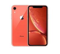 ABUSVEX Vitre arrière de rechange d'origine compatible avec iPhone XR 6,1", tous les transporteurs avec adhésif préinstallé et outil de réparation XR (corail)