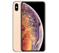 ABUSVEX Vitre arrière de rechange d'origine compatible avec iPhone Xs-Max 6,5", tous les transporteurs avec adhésif préinstallé et outil de réparation Xs-Max (doré)