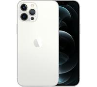 ABUSVEX Vitre arrière de rechange originale pour iPhone 12 Pro Max avec adhésif préinstallé et outil de réparation (argenté)