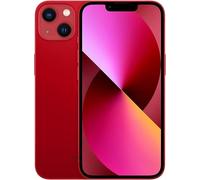 ABUSVEX Vitre arrière de rechange originale pour iPhone 13 Mini - Tous les transporteurs avec adhésif pré-installé et mini outil de réparation 13 (rouge)