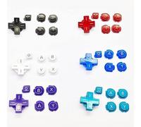 ABXY D-Pad Button A B X Y D-Pad Direction Cross Buttons Replacement for 3DS Game Console (Rouge)