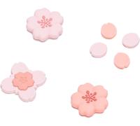 ABXY Silicone Caps for Joystick Buttons Cross Shape Compatible with Switch/OLED Joy Con-Sakura