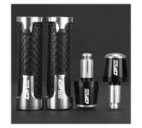 AbyBasil pour Hon@&da CBF 600SA CBF 600 2006 2007 2008 2009 2010 2011 2012 2013 Moto CNC 22MM Poignées De Guidon Embouts De Guidon(A Black Sliver Set)