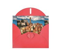 ABYchdd Belles cartes de vœux imprimées en Italie, cartes de vacances avec enveloppes, pour Noël, anniversaire, anniversaire de mariage