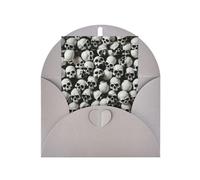 ABYchdd Carte de vœux avec tête de mort noire, intérieur vierge pour notes, pour Noël/anniversaire/Saint-Valentin