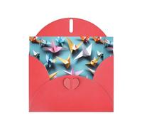 ABYchdd Cartes de vœux en papier origami avec enveloppes pour Noël, anniversaire, anniversaire de mariage