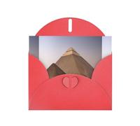 ABYchdd Cartes de vœux imprimées Pyramides d'Égypte, cartes de vacances avec enveloppes, pour Noël, anniversaire, anniversaire de mariage