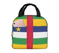 ABYchdd Sac à déjeuner isotherme pour homme et femme Motif drapeau de l'Afrique centrale