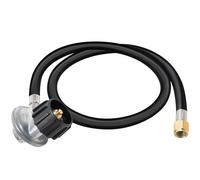 ABYDA Régulateur de propane et tuyau adaptateur, pièces de rechange universelles pour barbecue à gaz, noir, laiton, 91 cm, 250 psi, 1 paquet