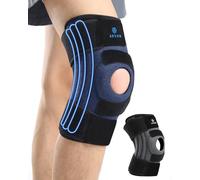 ABYON Genouillère Femme Homme - soutien du genou pour ménisque, LCA, arthrite, avec 3 stabilisateurs latéraux et sangle ajustable 360° pour soulagement de la douleur et récupération rapide