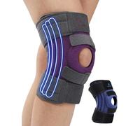 ABYON Genouillère Femme Homme - soutien du genou pour ménisque, LCA, arthrite, avec 3 stabilisateurs latéraux et sangle ajustable 360° pour soulagement de la douleur et récupération rapide