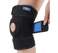 ABYON Genouillère pour Homme Femme avec Stabilisateurs Latéraux et Sangles Réglables, Support Rotulien Ouvert pour Tendinite, Déchirures du Ménisque, Soulagement des Douleurs Articulaires