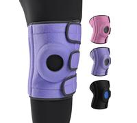 ABYON Genouillère pour Homme Femme avec Stabilisateurs Latéraux et Sangles Réglables, Support Rotulien Ouvert pour Tendinite, Déchirures du Ménisque, Soulagement des Douleurs Articulaires