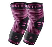 ABYON Lot de 2 Manchons de Compression pour Coude avec Sangle de Maintien, Coudières de Soutien pour Tendinite, Arthrose, Tennis, Golf, Soulagement des Douleurs Articulaires, Homme et Femme