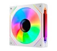 Abysm Gaming Ventilateur PC ARCLIGHT 3.0 ARGB, 120 mm, contrôle PWM, blanc