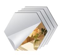 Abyssaly Lot de 10 miroirs hexagonaux pour décoration murale d'intérieur 30,5 x 30,5 cm