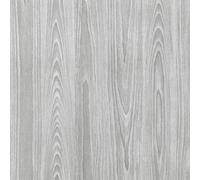 Abyssaly Papier Adhésif pour Meuble Bois Gris papier peint 44cm x 600cm Vinyle Autocollant Film Pour Décorer des Meubles Murs Armoires Comptoirs Cuisines