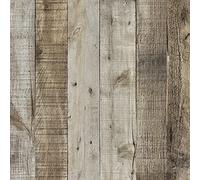 Abyssaly Papier Adhesif pour Meuble Bois, Imperméable Film Vinyle Autocollant Marron, Papier Peint Adhesif Stickers Meuble 60 x 1000 cm pour Décor Cuisine Murs Table Armoires