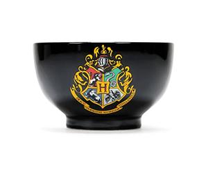 Abysse Corp Harry Potter - Bol à céréales - Poudlard - Logo Crest - Bol à céréales en céramique - Bol école - Noir