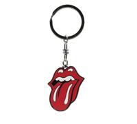 Abysse Corp Rolling Stones Porte-clés en métal avec logo langue, argenté, taille unique