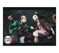 ABYSTYLE - Affiche avec Tanjiro et Nezuko Position de Combat