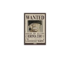 ABYstyle - Aimant One Piece - Produit Officiel - Magnet Décoratif - Format Standard (Wanted Zoro)