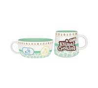 ABYSTYLE - ANIMAL CROSSING Set Petit Déjeuner Mug + Bol Characters