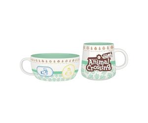 ABYSTYLE - ANIMAL CROSSING Set Petit Déjeuner Mug + Bol Characters