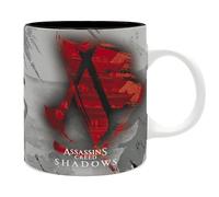 ABYSTYLE Assassin's Creed Shadows - Crest Indifférent Mug noir/rouge/gris Céramique