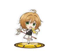 ABYSTYLE Cardcaptor Sakura Sakura Uniforme scolaire Chibi Acryl® Figurine sur pied Modèle 10,2 cm de haut Anime Manga Accessoires de bureau Merch Cadeau