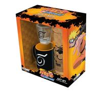 ABYSTYLE - Coffret NARUTO SHIPPUDEN Verre + Mug Espresso - Produit Officiel - Set 2 Pièces - Goodies Ninja Collector