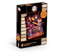 ABYstyle Demon Slayer Key Art Bataille Scène Puzzle 1000 pièces Cadeau idéal pour les amateurs d'anime et de puzzle Activité familiale