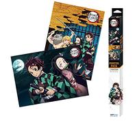 ABYstyle Lot de 2 posters Chibi Demon Slayer – Groupe & Duo (52 x 38 cm)