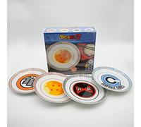 ABYstyle Set de 4 assiettes Dragon Ball 21 cm - Emblèmes