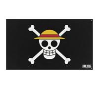 ABYstyle - Drapeau ONE PIECE - Produit Officiel - Tissu Résistant - Accessoire Décoratif Collector (Noir et blanc)