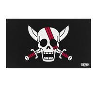ABYstyle - Drapeau ONE PIECE - Produit Officiel - Tissu Résistant - Accessoire Décoratif Collector (Rouge)