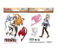 ABYSTYLE - Fairy Tail - Autocollants - 16 x 11 cm - Natsu & Lucy