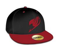 ABYstyle - Fairy Tail Casquette Snapback Emblème-Taille unique-Noir & Rouge