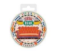 ABYSTYLE - Friends - Dessous de Verre en céramique Central Perk Vibes - Produit Officiel - Dimensions 10 x 10 cm - Base Antidérapante