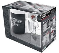 ABYstyle - GAME OF THRONES - coffret cadeau - Mug + Porte-clés + Badges "Stark"