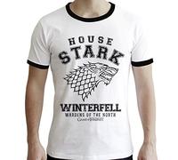 ABYstyle - Game of Thrones - T-Shirt - House Stark - Homme - Blanc (L)