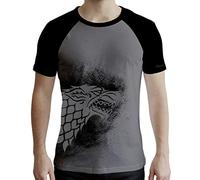 ABYSTYLE - Game of Thrones - T-shirt - Stark - Homme - Gris et Noir (M)