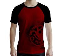 ABYSTYLE - Game of Thrones - T-Shirt - Targaryen - Homme - Rouge et Noir (L)
