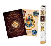 ABYSTYLE Harry potter - set 2 chibi posters - blason & maraudeurs (52x38)